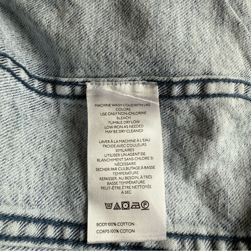 Free People Indigo Overall Mini Dress Top - Picture 4 of 7